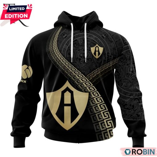 Personalized LIGA MX Atlas F.C Special Black And Gold Design Printed Shirt, Hoodie