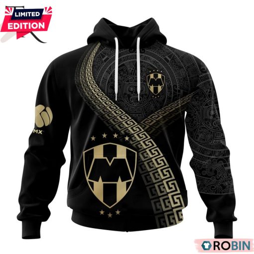 Personalized LIGA MX C.F. Monterrey Special Black And Gold Design Printed Shirt, Hoodie