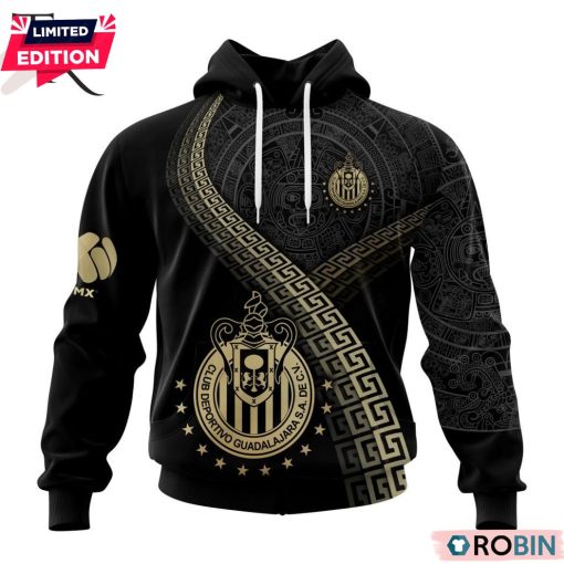 Personalized LIGA MX Chivas Guadalajara Special Black And Gold Design Printed Shirt, Hoodie