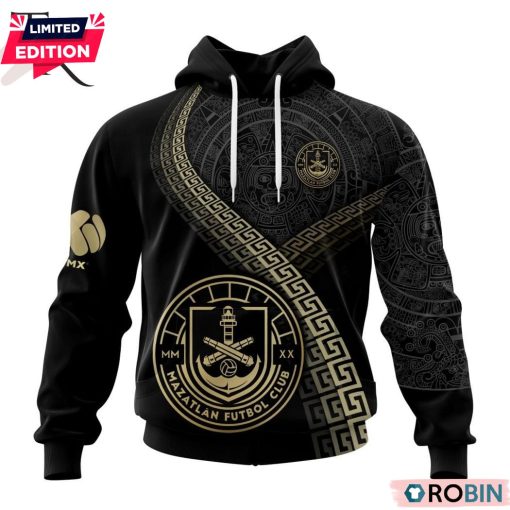 Personalized LIGA MX Mazatlan F.C Special Black And Gold Design Printed Shirt, Hoodie