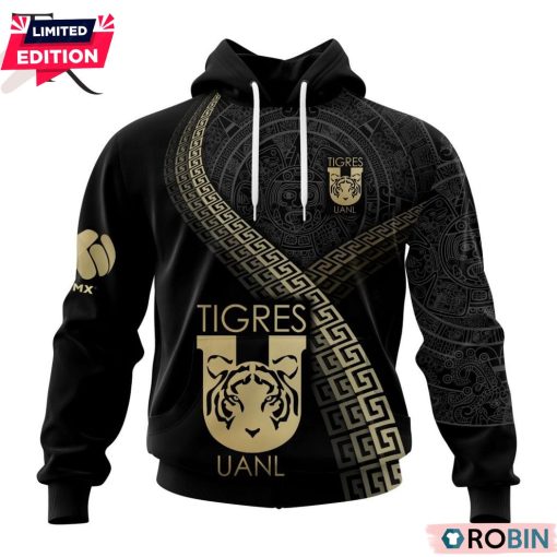 Personalized LIGA MX Tigres UANL Special Black And Gold Design Printed Shirt, Hoodie