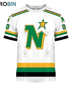 Personalized NHL Minnesota North Stars Away Jersey Style Hoodie