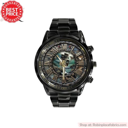 Pirates Of The Caribbean Black Stainless Steel Watch