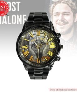 Post Malone Black Stainless Steel Watch