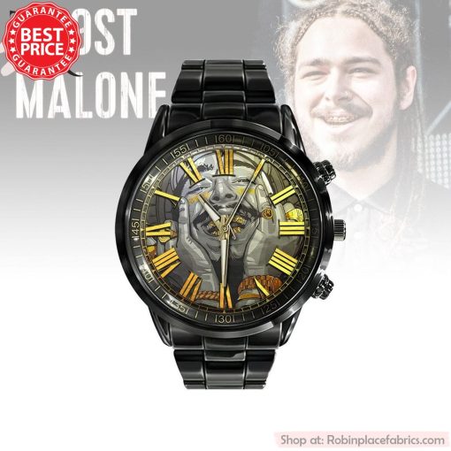 Post Malone Black Stainless Steel Watch