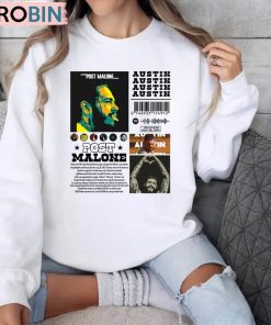 Post Malone Rap Music Shirt, Austin Album Rap Unisex Hoodie Short Sleeve
