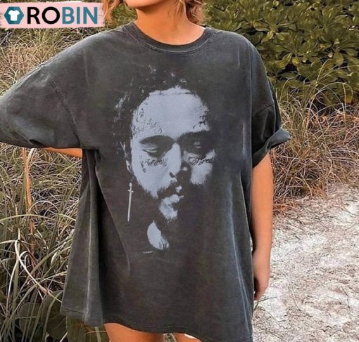 Post Malone Vintage Shirt, Concert Retro Music Unisex Hoodie Short Sleeve