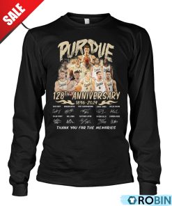Purdue Boilermakers 128th Anniversary 1896-2024 Thank You For The Memories Unisex Shirt, Hoodie Purdue Boilermakers 128th Anniversary 1896-2024 Thank You For The Memories Unisex Shirt, Hoodie