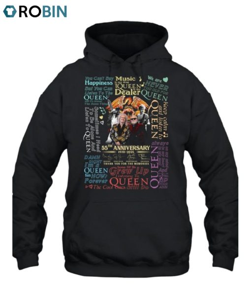 Queen Band 55th Anniversary Signature Thank You For The Memories Unisex Shirt