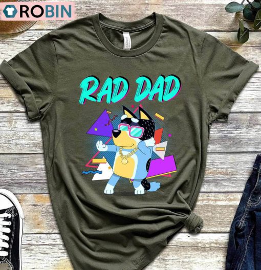 Rad Dad Retro Shirt, Dad Cool Dad Club Unisex Shirt