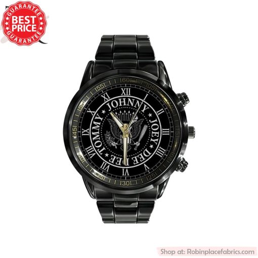 Ramones Black Stainless Steel Watch