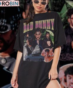 Retro Bad Bunny Music Shirt, Bad Bunny Un Verano Crewneck Sweatshirt Tee Tops