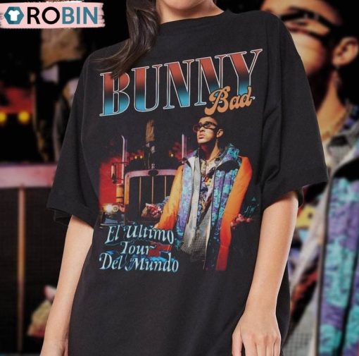 Retro Bad Bunny Shirt, Bad Bunny Un Verano Crewneck Sweatshirt Tee Tops