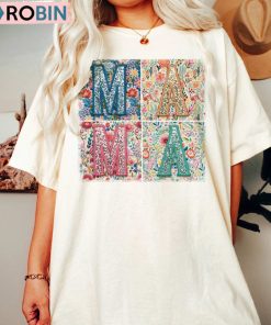 Retro Boho Mama Vintage Shirt, Mother’s Day Tee Tops T-Shirt
