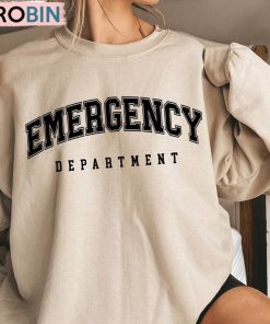 Retro Emergency Department Crewneck Sweatshirt, Er Nurse Hoodie Long Sleeve Retro Emergency Department Crewneck Sweatshirt, Er Nurse Hoodie Long Sleeve