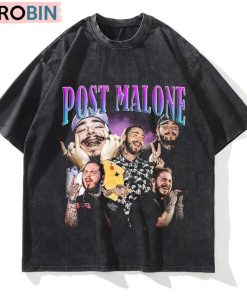 Retro Malone Trendy Shirt, Music Tour Crewneck Sweatshirt Tee Tops