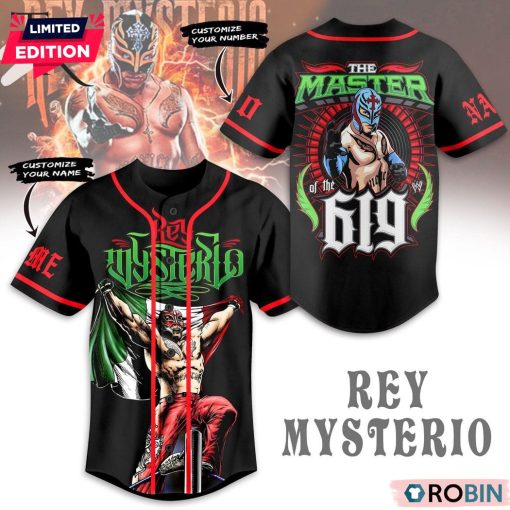 Rey Mysterio The Master Of The 619 Custom Baseball Jersey