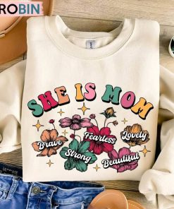 She Is Mom Cute Shirt, Mom Life Tredny Unisex Shirt