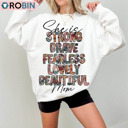 She Is Mom Floral Shirt, Blessed Mom Blessed Mom