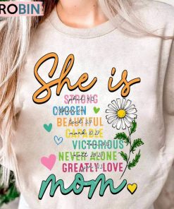 She Is Mom Retro Shirt, Daisy Blessed Mom Unisex Shirt She Is Mom Retro Shirt, Daisy Blessed Mom Unisex Shirt