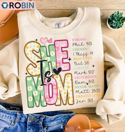 She Is Mom Shirt, Mom Life Funny Unisex Shirt
