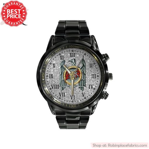 Slayer Band Black Stainless Steel Watch