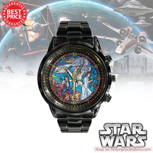 Star Wars Black Stainless Steel Watch