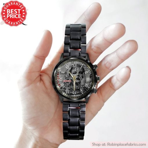 Taylor Swift Reputation Black Stainless Steel Watch