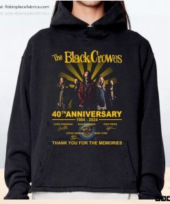 The Black Crowes 40th Anniversary 1984 2024 Thank You For The Memories Unisex Shirt The Black Crowes 40th Anniversary 1984 2024 Thank You For The Memories Unisex Shirt