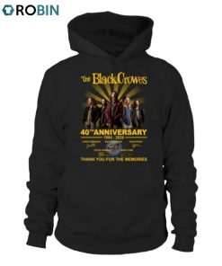 The Black Crowes 40th Anniversary 1984 2024 Thank You For The Memories Unisex Shirt