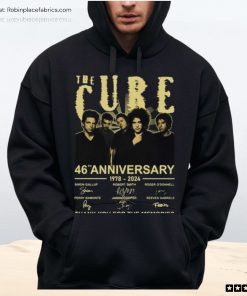 The Cure 46th Anniversary 1978 2024 Thank You For The Memories Unisex Shirt, Hoodie, Sweatshirt