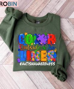 The Lines Autism Awareness Shirt, Autism Awareness Mom Long Sleeve Sweater The Lines Autism Awareness Shirt, Autism Awareness Mom Long Sleeve Sweater
