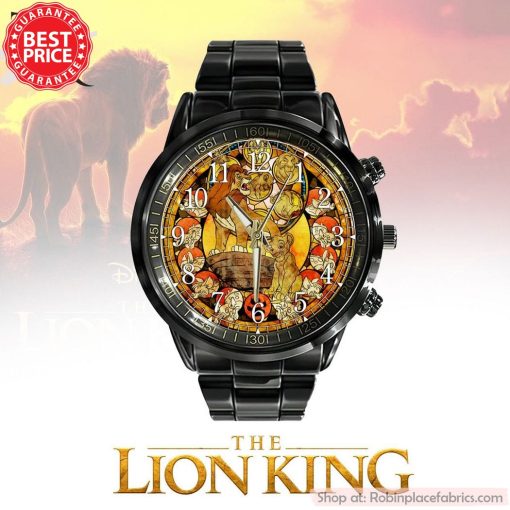 The Lion King Black Stainless Steel Watch