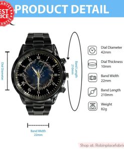 The Lord Of The Rings The Returns Of The King Black Stainless Steel Watch