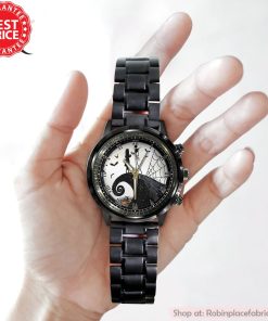 The Nightmare Before Christmas Black Stainless Steel Watch
