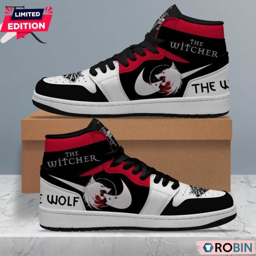 The Witcher The Wolf Air Jordan 1 Hightop Sneaker Boots