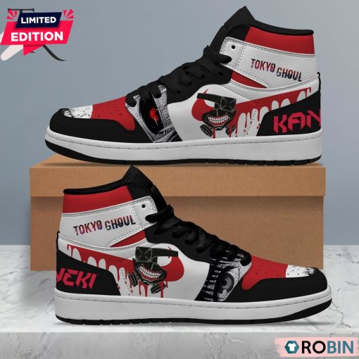 Tokyo Ghoul Kaneki Ken Air Jordan 1 Hightop Sneaker Boots