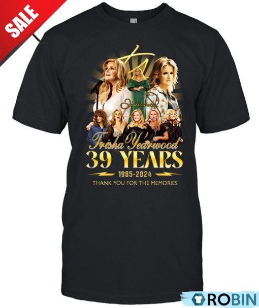 Trisha Yearwood 39 Years 1985-2024 Thank You For The Memories Unisex Shirt, Hoodie