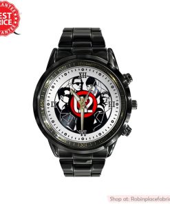 U2 Band Black Stainless Steel Watch