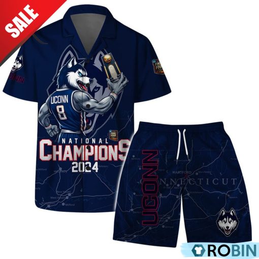 Uconn Huskies National Champions NCAA Men’s Basketball 2024 Hawaiian Set