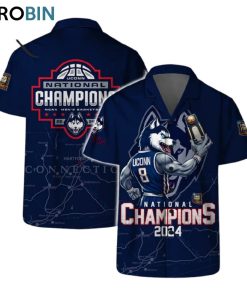 Uconn Huskies National Champions NCAA Men’s Basketball 2024 Hawaiian Set Uconn Huskies National Champions NCAA Men’s Basketball 2024 Hawaiian Set