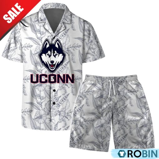 Uconn Huskies NCAA Men’s Basketball Final Four Pattern Hawaiian Set