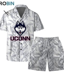 Uconn Huskies NCAA Men’s Basketball Final Four Pattern Hawaiian Set Uconn Huskies NCAA Men’s Basketball Final Four Pattern Hawaiian Set