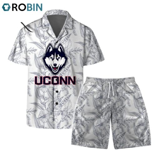 Uconn Huskies NCAA Men’s Basketball Final Four Pattern Hawaiian Set