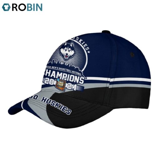 Uconn Huskies NCAA Men’s Basketball National Champions 2024 Go Huskies Classic Cap