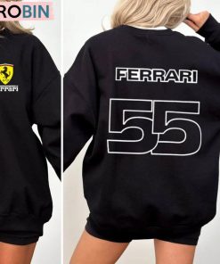 Unique 55 Ferrari Hoodie, Carlos Sainz Shirt Tank Top