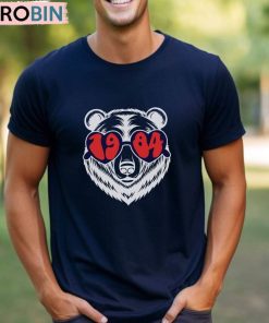 Vintage 1984 Papa Bear Shirt, Custom Birthday Short Sleeve Long Sleeve