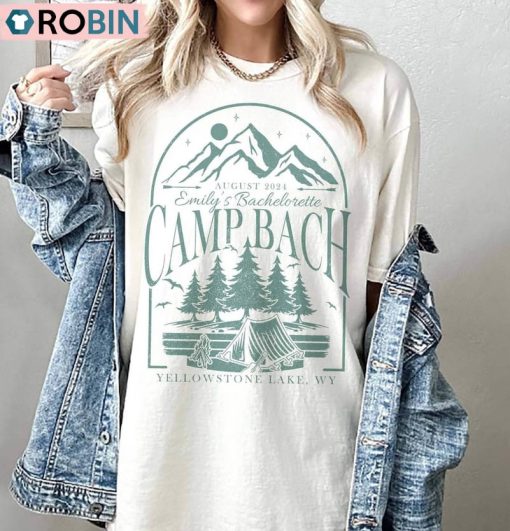 Vintage Camp Bachelorette Shirt, Camping Bachelorette Long Sleeve Sweater