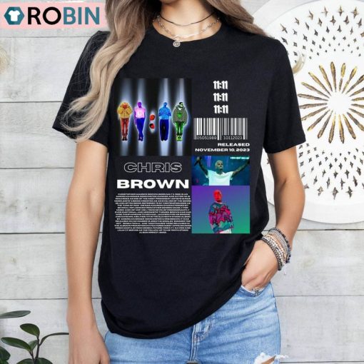 Vintage Chris Brown Shirt, 1111 Album Sweater Tee Tops