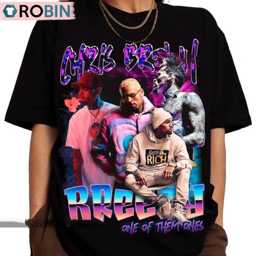 Vintage Chris Brown Shirt, Trendy Hip Hop Hoodie Sweater